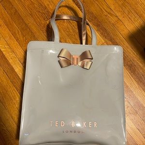 Ted Baker Gray Tote bag with Rose Gold Bow